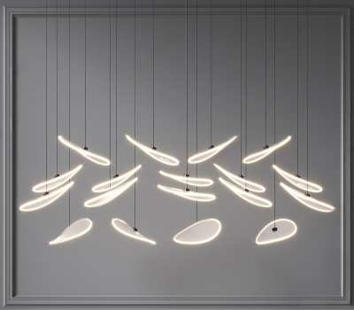 现代吊灯3D模型下载